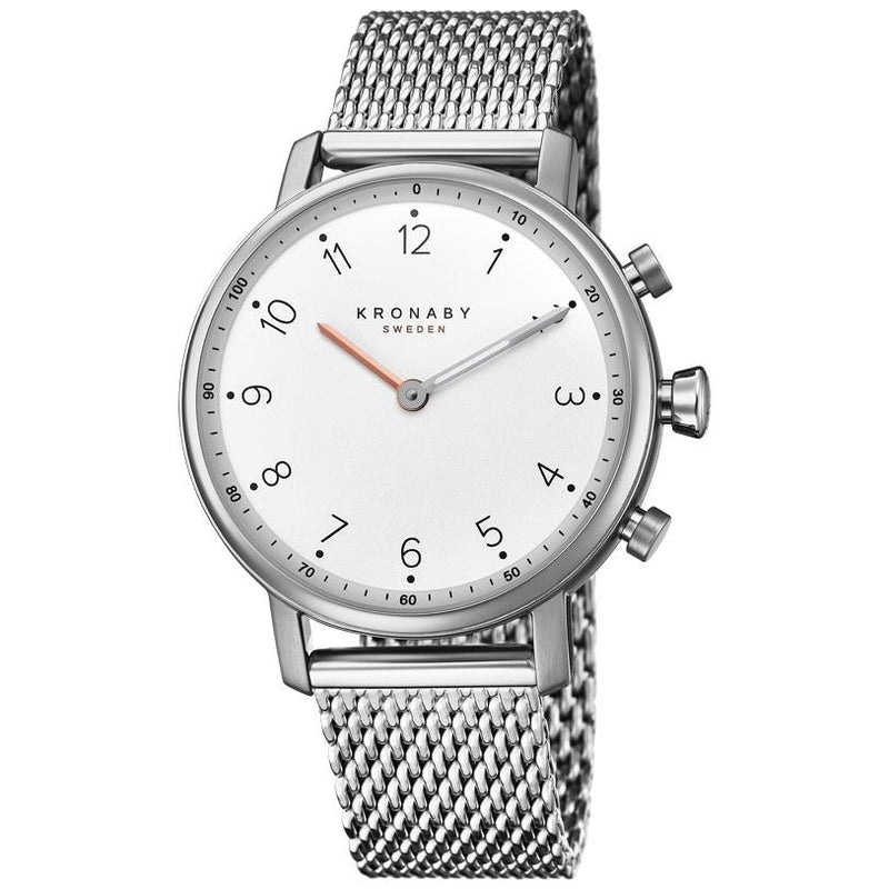 Analogue Smart Watch - Kronaby S0793/1 Ladies White Nord Hybrid Smartwatch