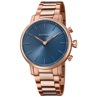 Analogue Smart Watch - Kronaby S2445/1 Ladies Rose Gold Carat Hybrid Smartwatch