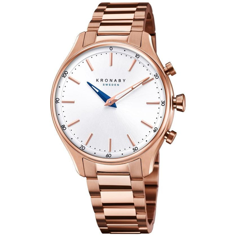 Analogue Smart Watch - Kronaby S2747/1 Ladies Rose Gold Sekel Hybrid Smartwatch