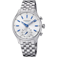 Analogue Smart Watch - Kronaby S3121/1 Men's Silver Sekel Hybrid Smartwatch