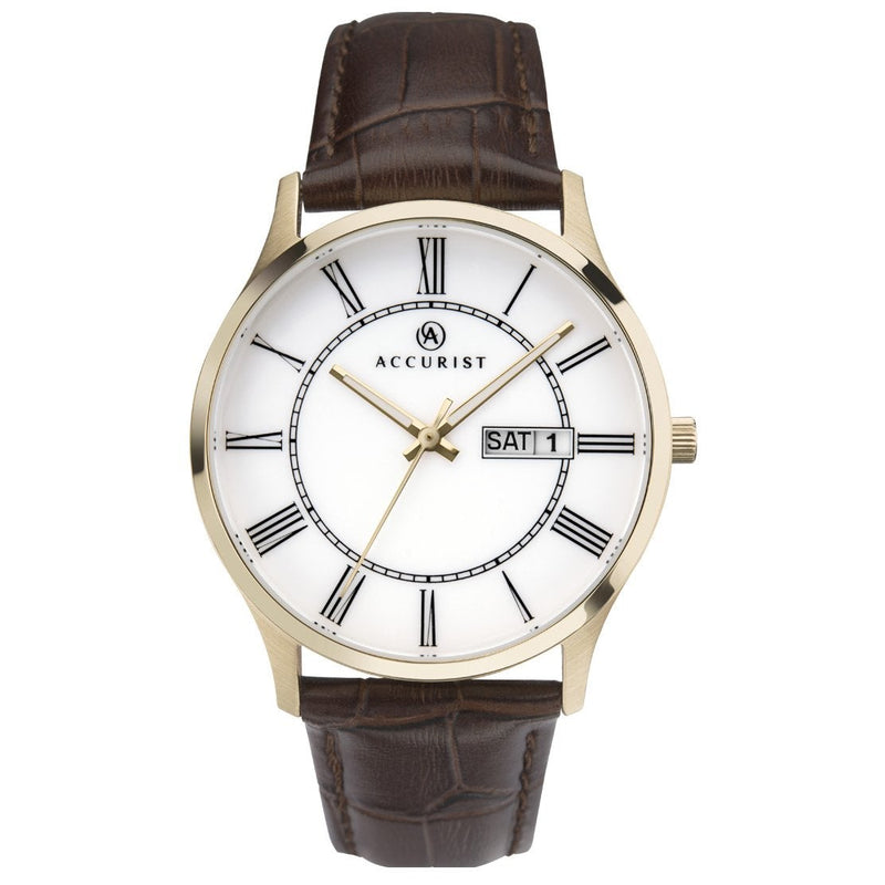 Analogue Watch - Accurist 7237 Men's Brown Classic Watch