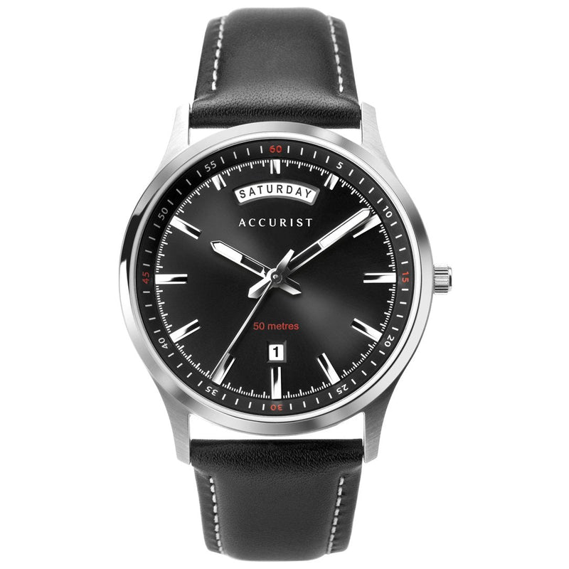 Analogue Watch - Accurist 7263 Men's Black Classic Watch
