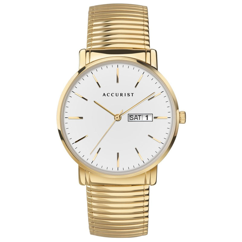 Analogue Watch - Accurist 7300 Men's Gold Classic Watch