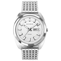Analogue Watch - Accurist 7334 Men's White Retro Inspired Watch