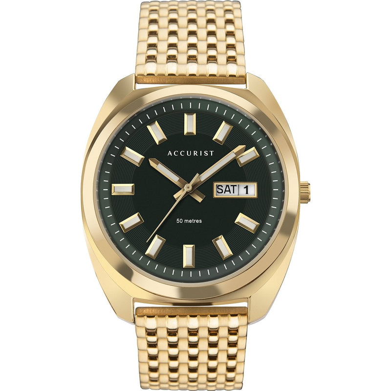 Analogue Watch - Accurist 7335 Men's Gold Watch