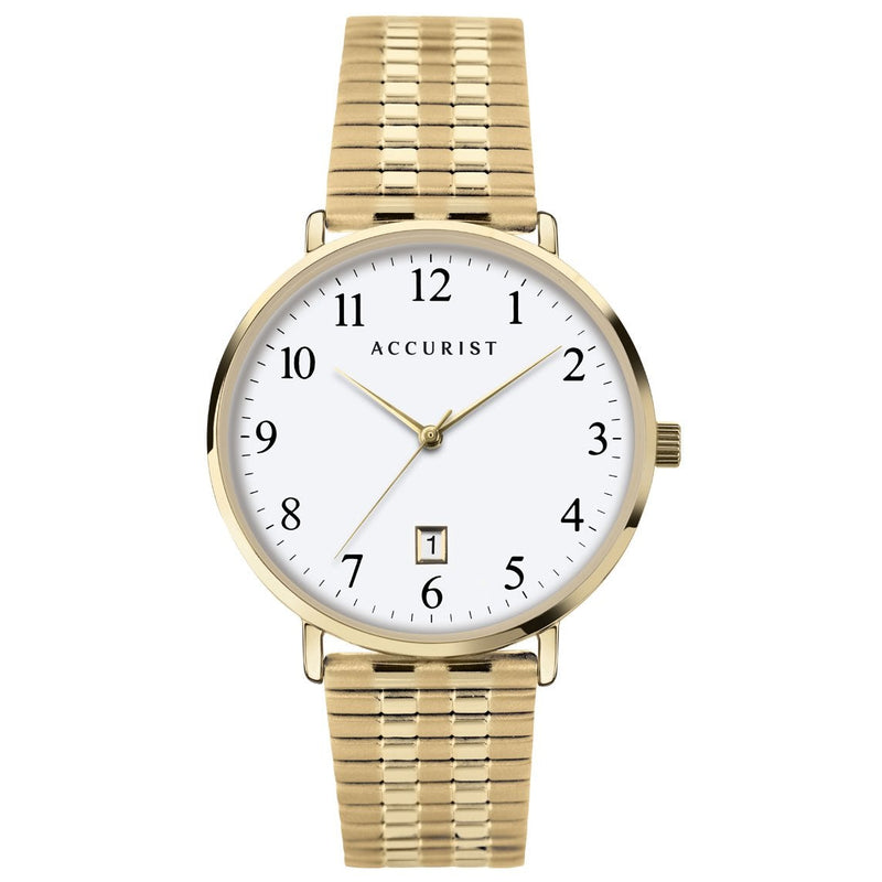 Analogue Watch - Accurist 7372 Men's Gold Classic Watch