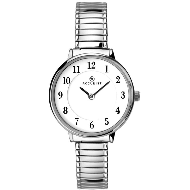 Analogue Watch - Accurist 8138 Ladies White Classic Watch