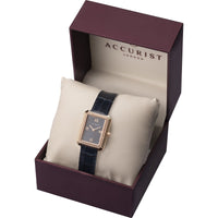 Analogue Watch - Accurist 8363S Ladies Navy Blue Leather Watch