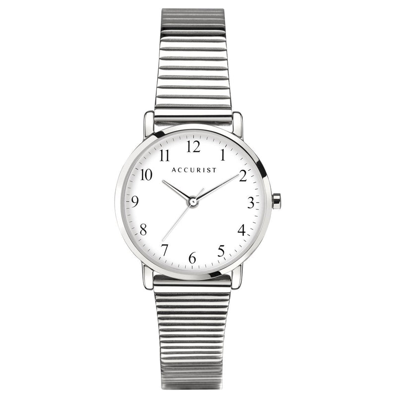 Analogue Watch - Accurist 8368 Ladies White Classic Watch