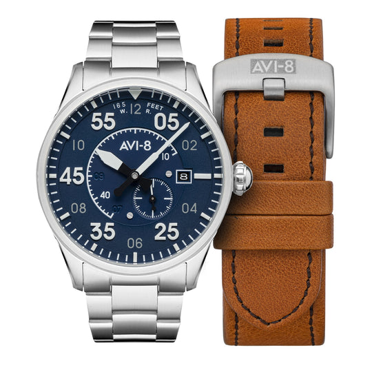 AVI-8 Oxford Blue Spitfire Automatic Watch AV-4073-11