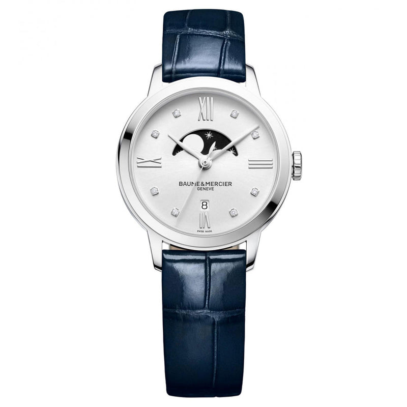 Analogue Watch - Baume Mercier Ladies Blue Classima Watch BM0A10329
