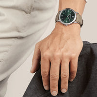 Analogue Watch - Baume & Mercier Men's Classima Green Watch BM0A10607