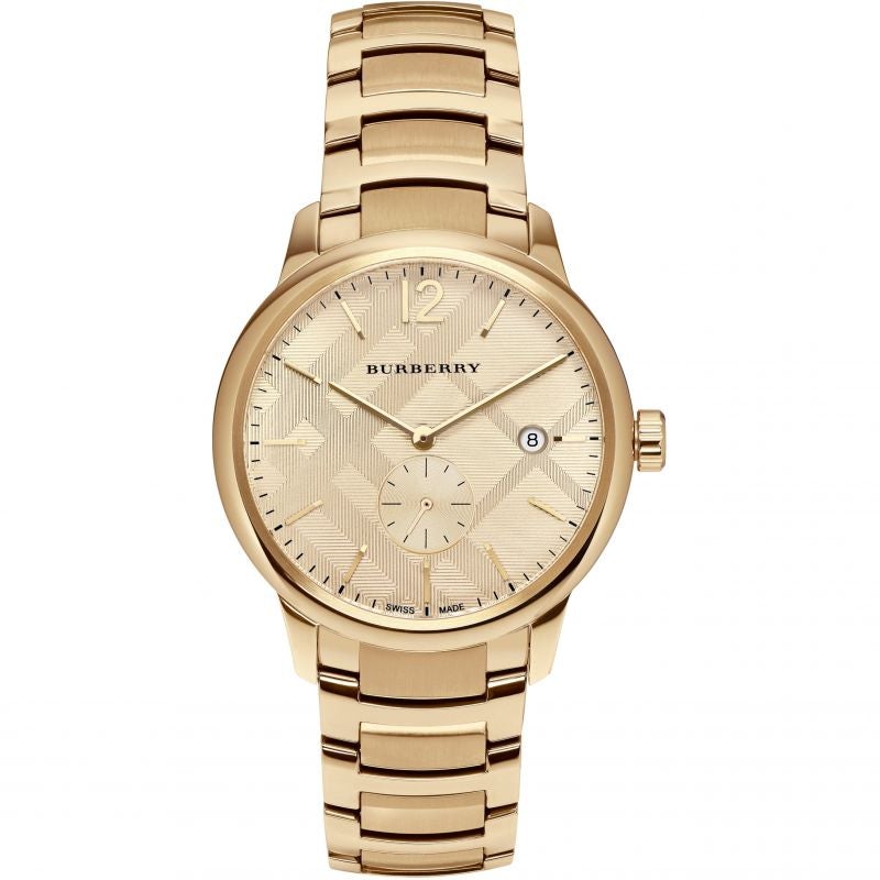 Burberry BU10006 Men's The Classic Yellow Gold Watch from WatchPilot™