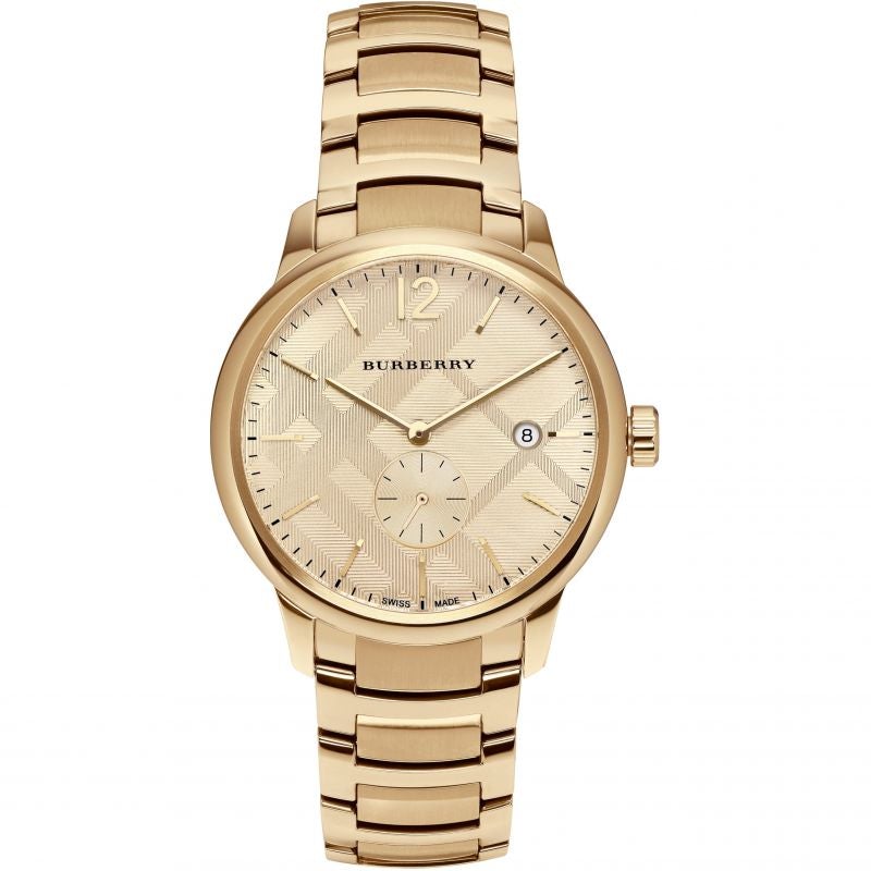 Analogue Watch - Burberry BU10006 Men's The Classic Yellow Gold Watch