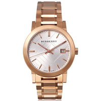 Analogue Watch - Burberry BU9004 Ladies The City Rose Gold PVD Watch