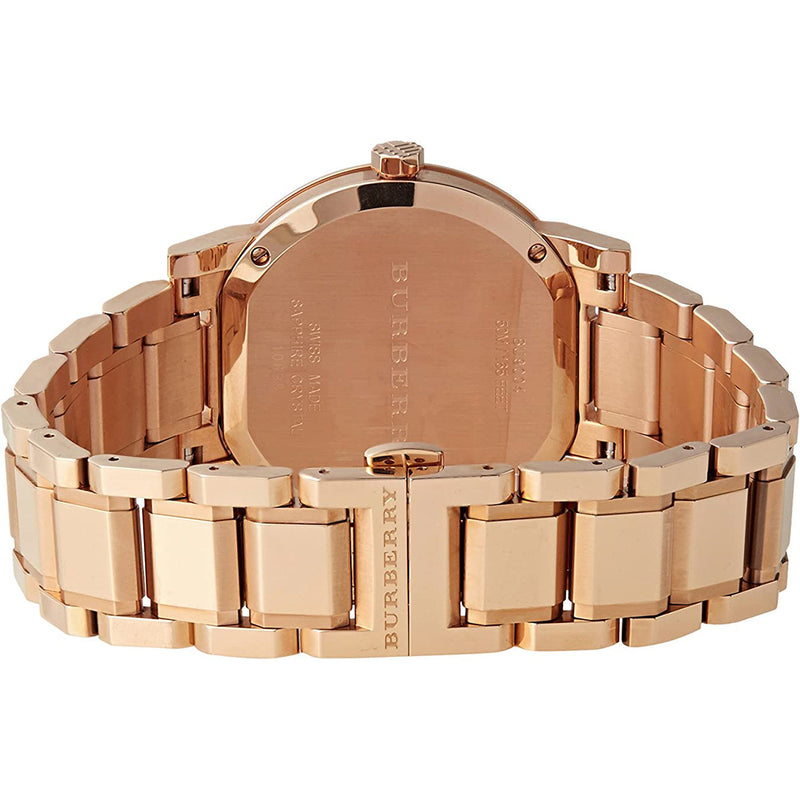 Analogue Watch - Burberry BU9004 Ladies The City Rose Gold PVD Watch