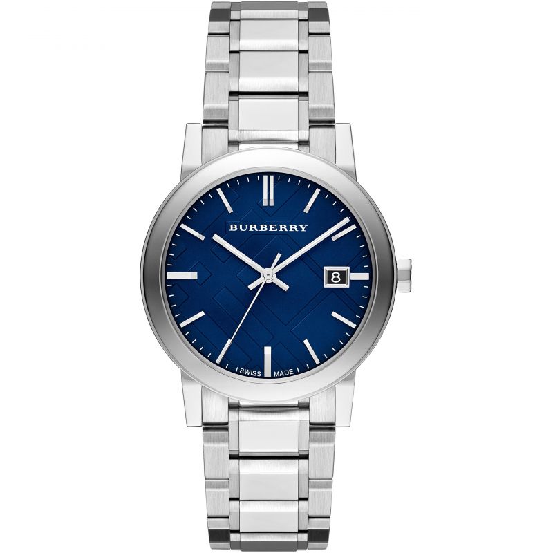 Analogue Watch - Burberry BU9031 Ladies The City Steel Blue Watch