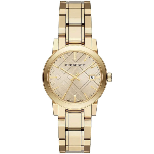 Burberry BU9134 Ladies Watch The City 34mm Champagne Gold Watch