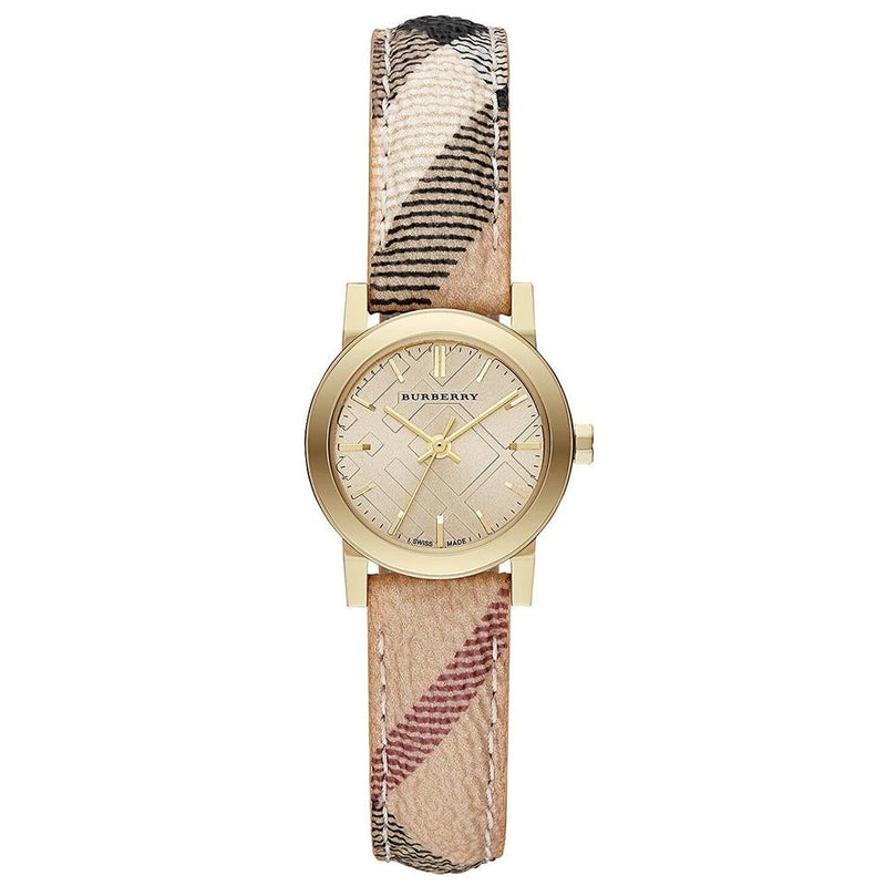 Analogue Watch - Burberry BU9219 Ladies The Haymarket Check Rose Gold Watch