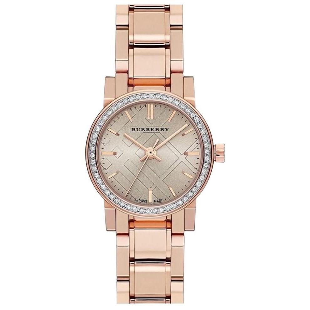 Burberry BU9225 Ladies The City Diamond Rose Gold Watch from