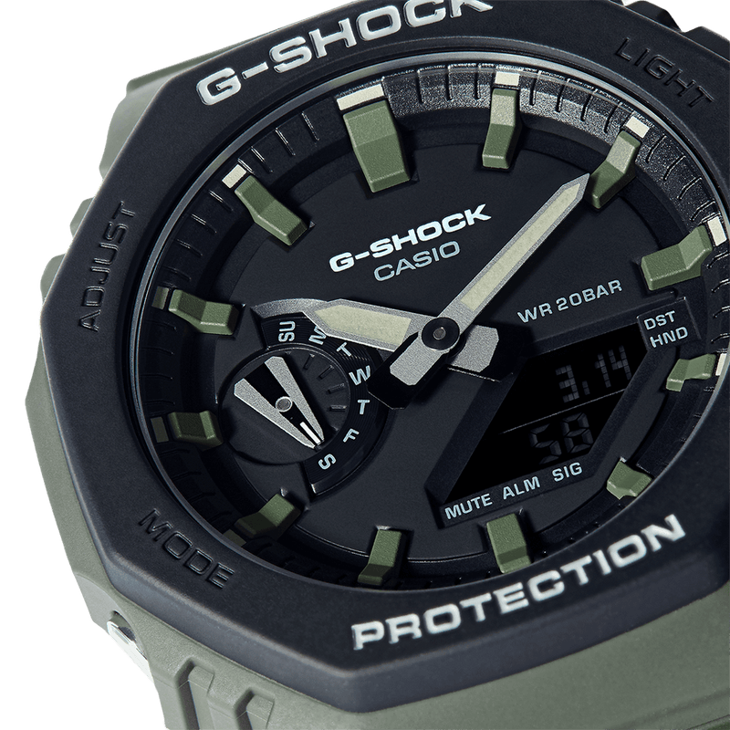 Analogue Watch - Casio G-Shock Men's Green Watch GA-2110SU-3AER