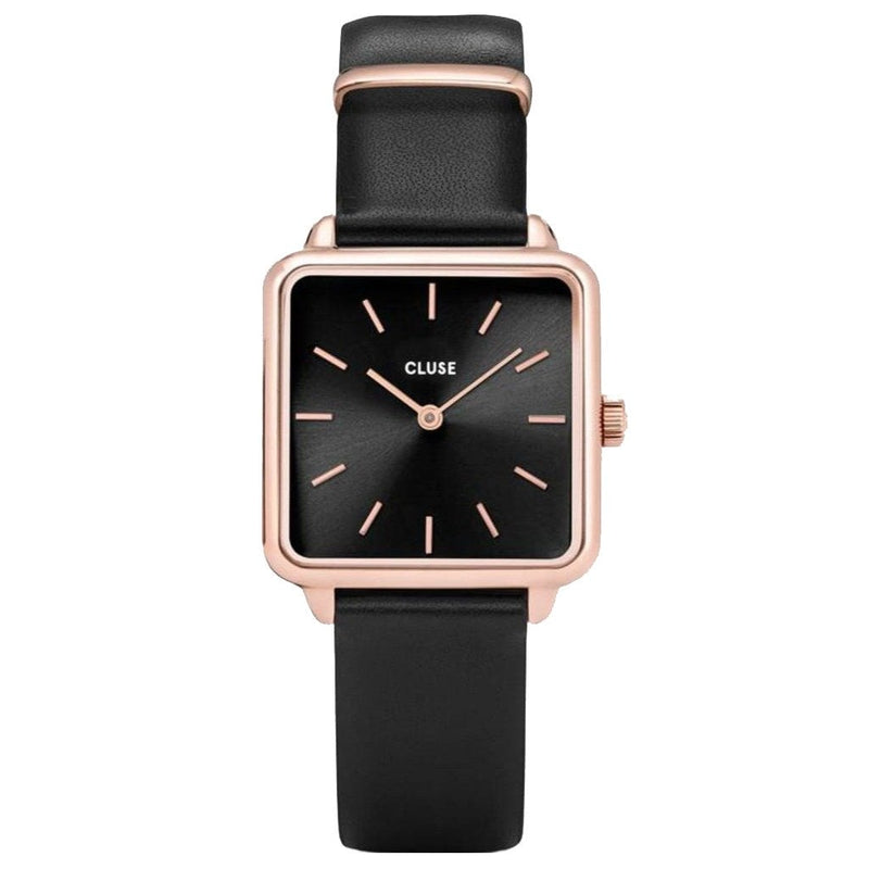 Analogue Watch - Cluse Black La Tétragone  Watch CL60007
