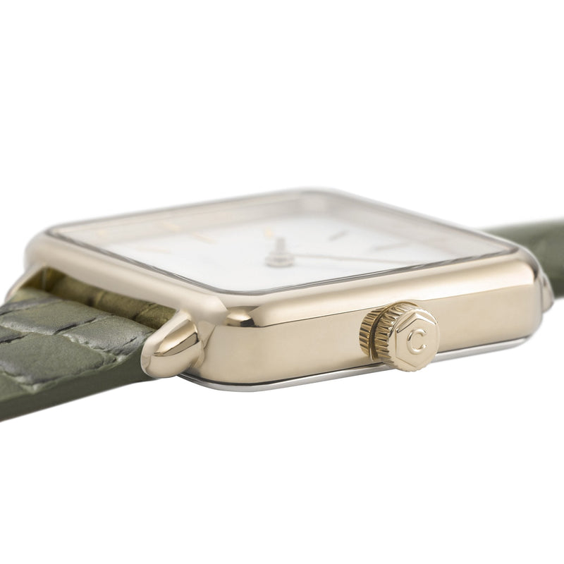 Analogue Watch - Cluse Green La Tétragone Watch CW0101207016