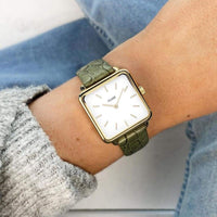 Analogue Watch - Cluse Green La Tétragone Watch CW0101207016