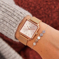 Analogue Watch - Cluse Rose Gold La Tétragone Watch CW0101207009