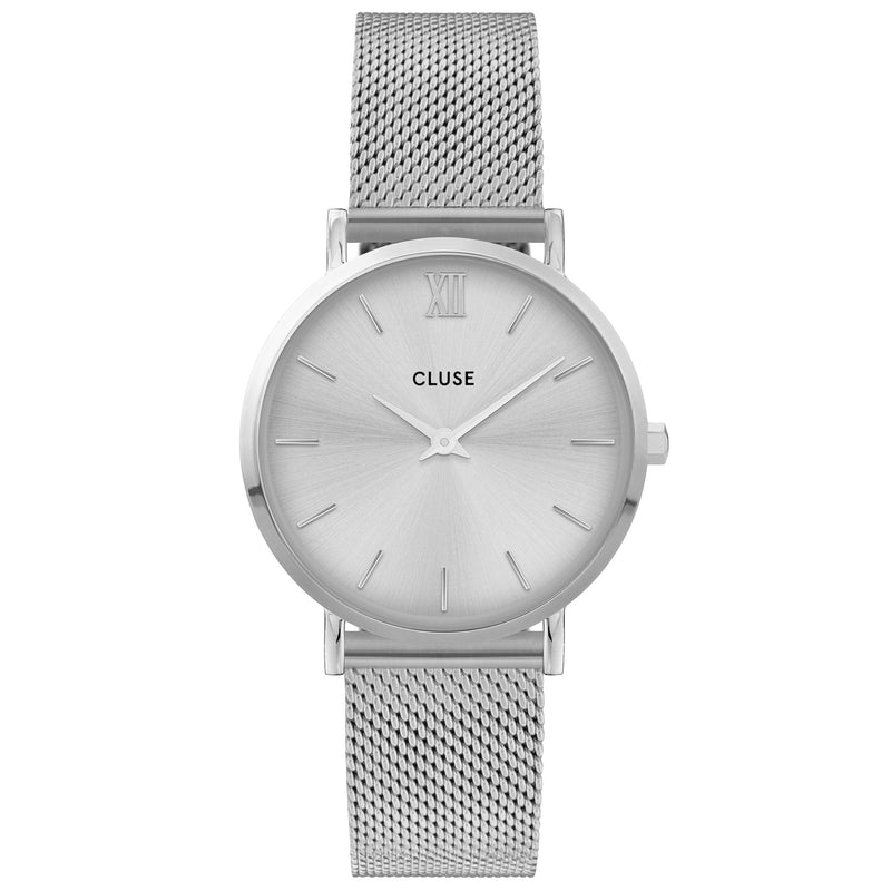 Analogue Watch - Cluse Silver Minuit Watch CW0101203011