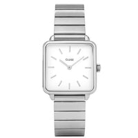 Analogue Watch - Cluse White La Tétragone Watch CL60022S