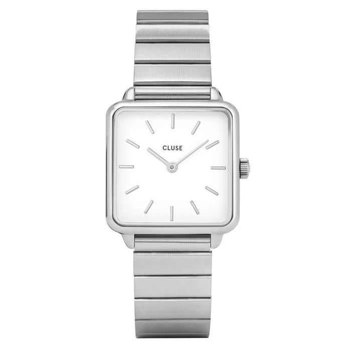 Analogue Watch - Cluse White La Tétragone Watch CL60022S