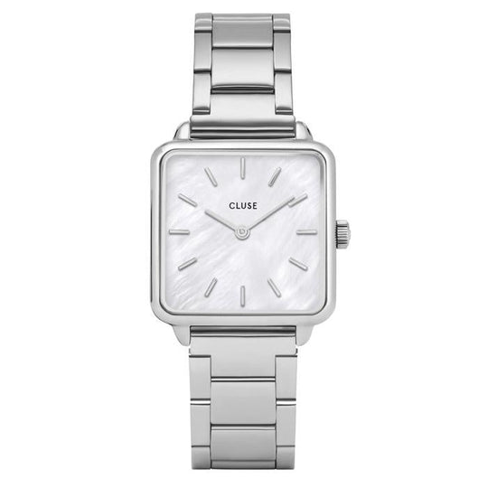 Cluse White Pearl La Tétragone Watch CL60025S