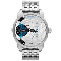 Analogue Watch - Diesel DZ7305 Men's Mini Daddy Silver Watch