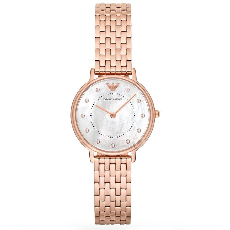 Analogue Watch - Emporio Armani AR11006 Ladies Rose Gold Watch