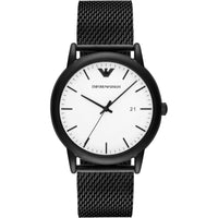 Analogue Watch - Emporio Armani AR11046 Men's Luigi Black PVD Watch