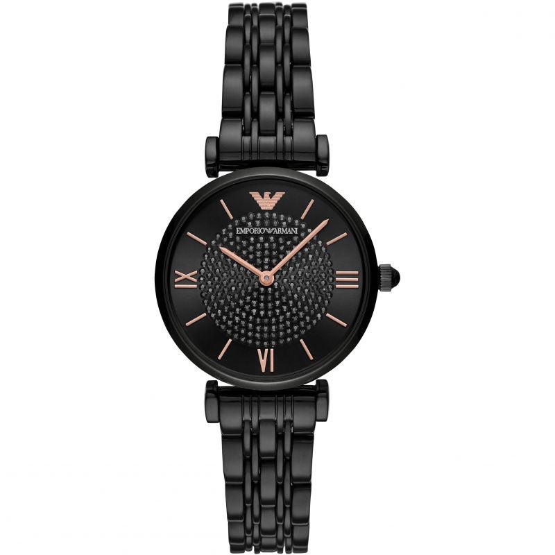 Analogue Watch - Emporio Armani AR11245 Ladies Black Watch