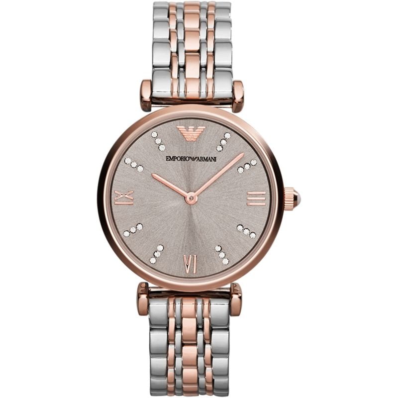 Analogue Watch - Emporio Armani AR1840 Ladies Two Tone Watch