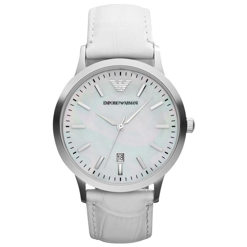 Analogue Watch - Emporio Armani AR2465 Ladies Mother Of Pearl White Watch