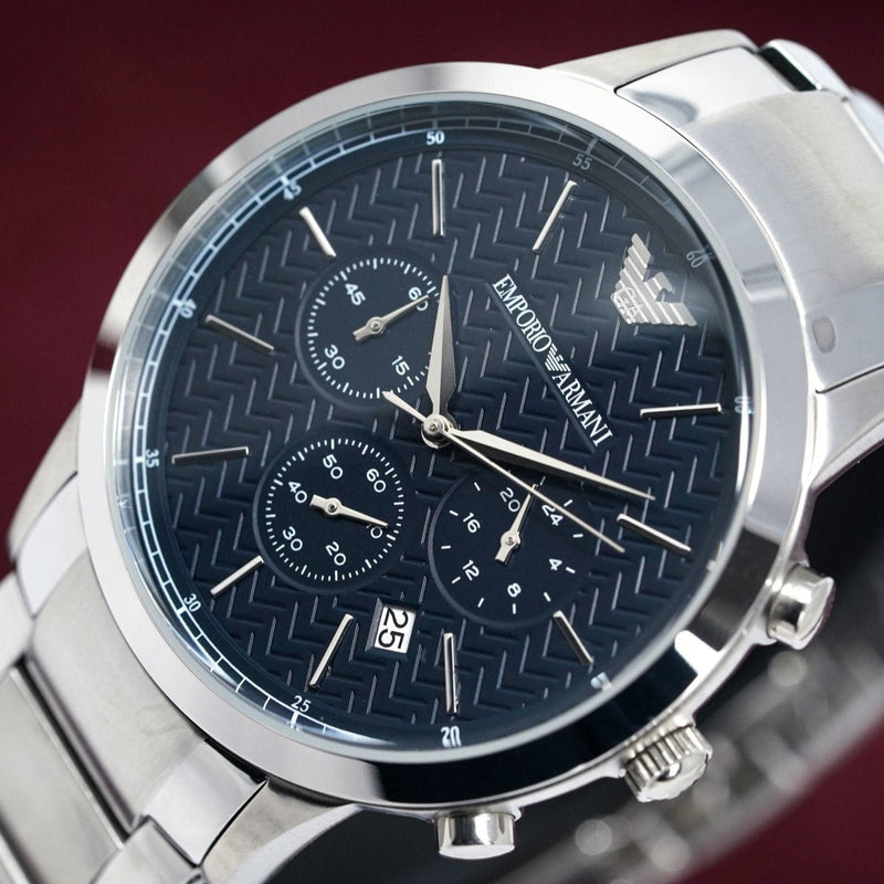 Emporio Armani AR2486 Men s Renato Blue Watch from WatchPilot