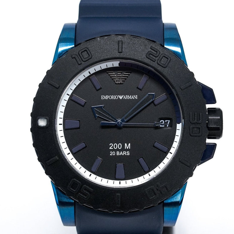 Analogue Watch - Emporio Armani AR6100 Men's Sportivo Blue Watch