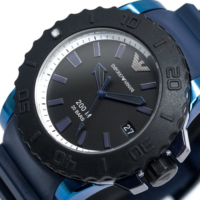Analogue Watch - Emporio Armani AR6100 Men's Sportivo Blue Watch