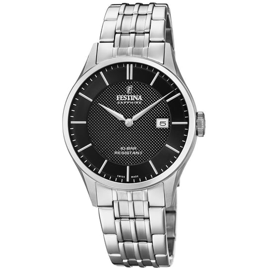 Festina F20005/4 Men's Black Swiss Made Watch