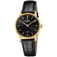 Analogue Watch - Festina F20017/3 Ladies Black Swiss Made Watch