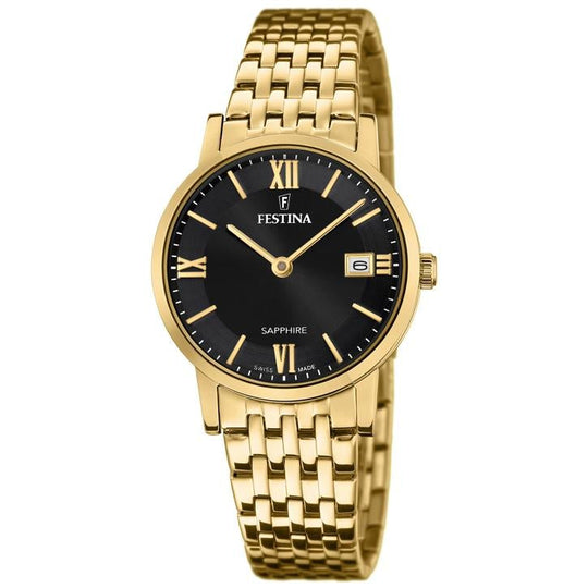 Festina F20021/3 Ladies Gold Swiss Made Watch