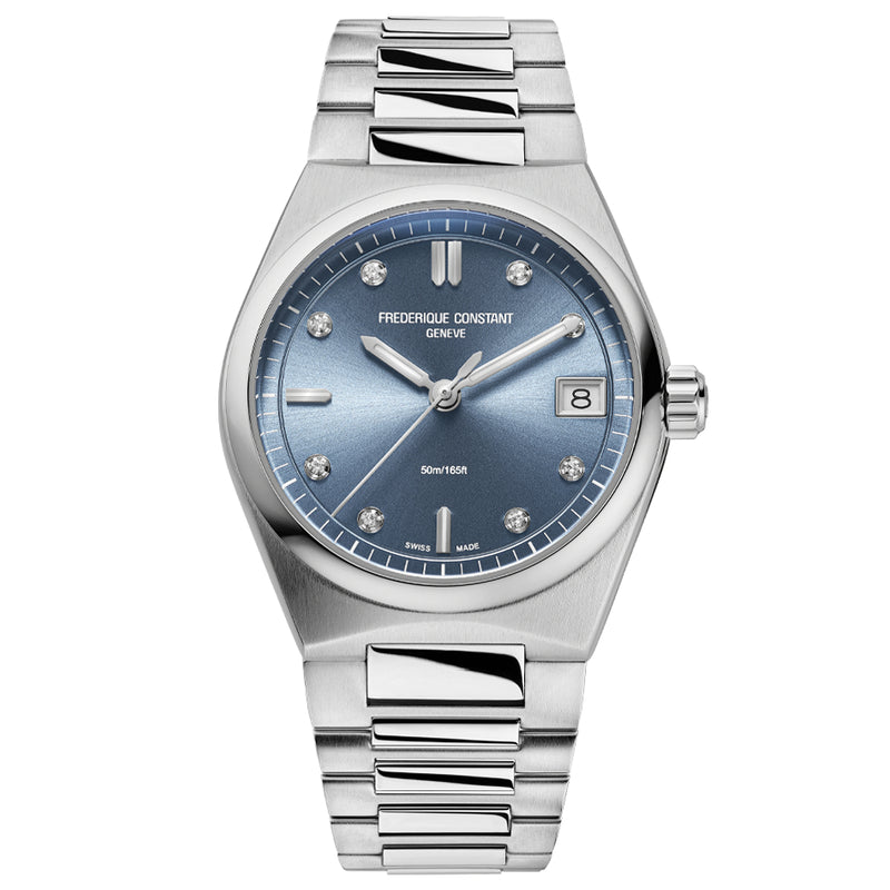 Analogue Watch - Frederique Constant Ladies Fc Highlife Quartz Blue Watch FC-240LND2NH6B