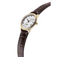 Analogue Watch - Frederique Constant Ladies Fc Slimline Small Seconds Brown Watch FC-235M1S5