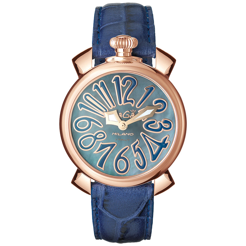 Analogue Watch - Gaga Milano Ladies Blue Manuale Watch 5021.7