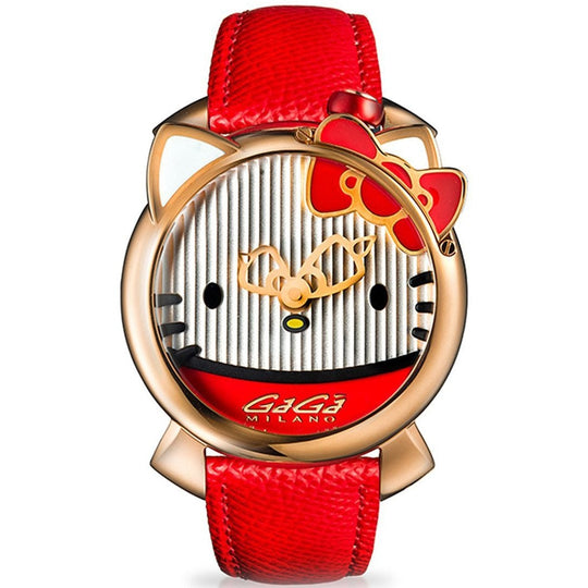 Gaga Milano Ladies Red Hello Kitty Watch 5526I.CM01