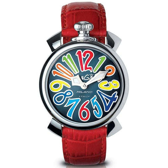 Gaga Milano Ladies Red Manuale Steel Watch 5020.02